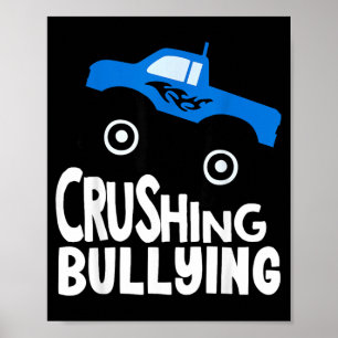 Monstertruck gegen Mobbing Kinder Anti-Mobbing Poster