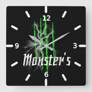 Monsteruhr Quadratische Wanduhr