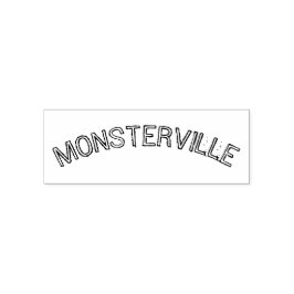 " MONSTERVILLE " Halloween Wörter Selbstfarbige Br Permastempel