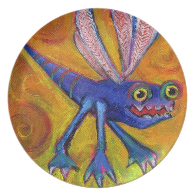 Monsterwanzenplatte Melaminteller (Vorderseite)