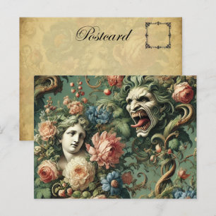 Monstres au Paradis – Gothic Victorian Feiertagspostkarte