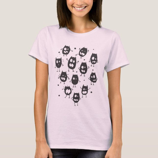 Monstres Noirs T-Shirt (Vorderseite)