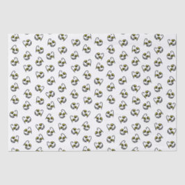 Monströses Trick-oder-Leckerei-Papier - weiß Seidenpapier