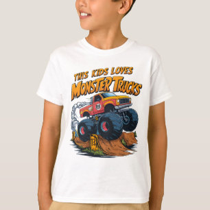 Monstrosiger Lkw erobert trostlosen Pile T-Shirt