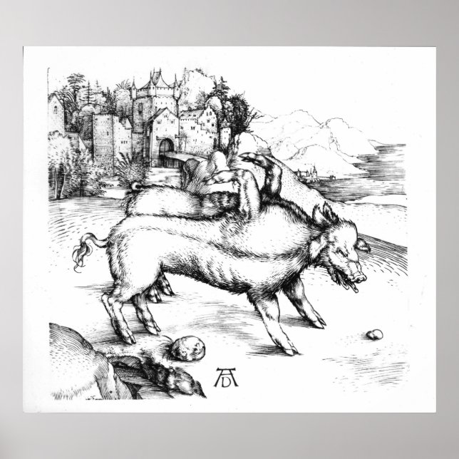 Monstrosisches Schwein Poster (Vorne)