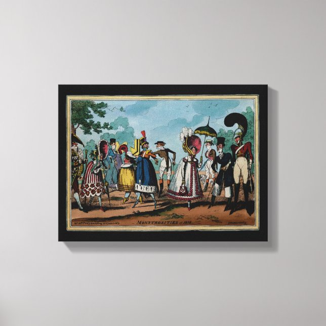 Monstrositäten von 1818 ~ 14,67 x 11,75 Dicke Lein Leinwanddruck (Vorderseite)