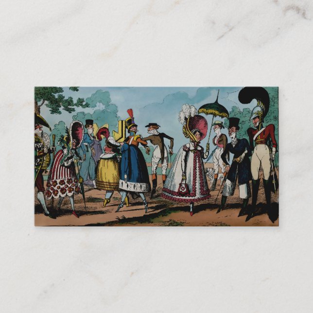 Monstrositäten von 1818 ~ Visitenkarte (Vorderseite)