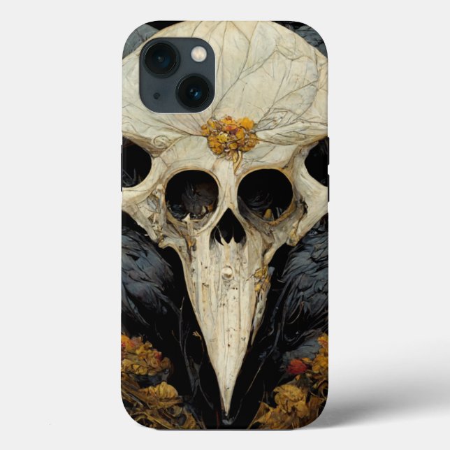 Monstrous Raven Horror Goth Gothic Case-Mate iPhone Hülle (Rückseite)