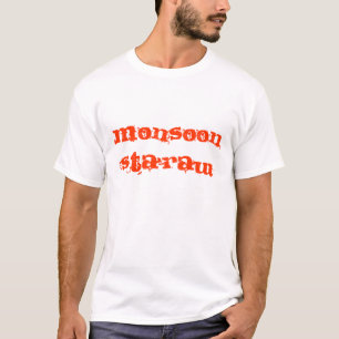 Monsun Sta ` rohes T-Shirt-weißes/Rot T-Shirt