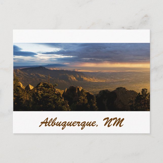 Monsun über Albuquerque Postkarte (Vorderseite)
