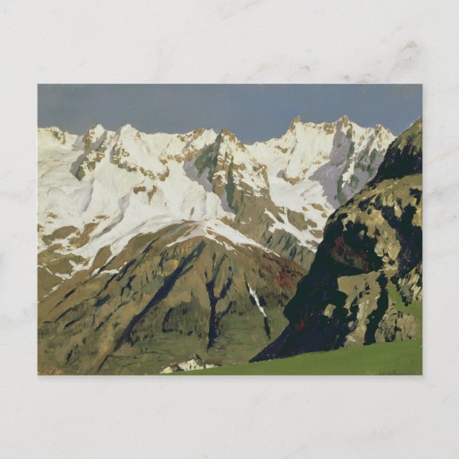 Mont-Blanc-Berge, 1897 Postkarte (Vorderseite)