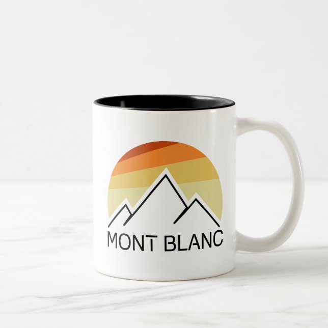 Mont Blanc France Retro Zweifarbige Tasse (Rechts)