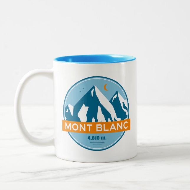 Mont Blanc France Stars Moon Zweifarbige Tasse (Links)