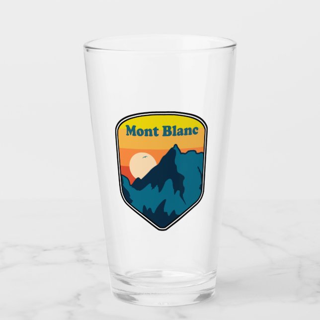 Mont Blanc France Sunrise Glas (Vorderseite)