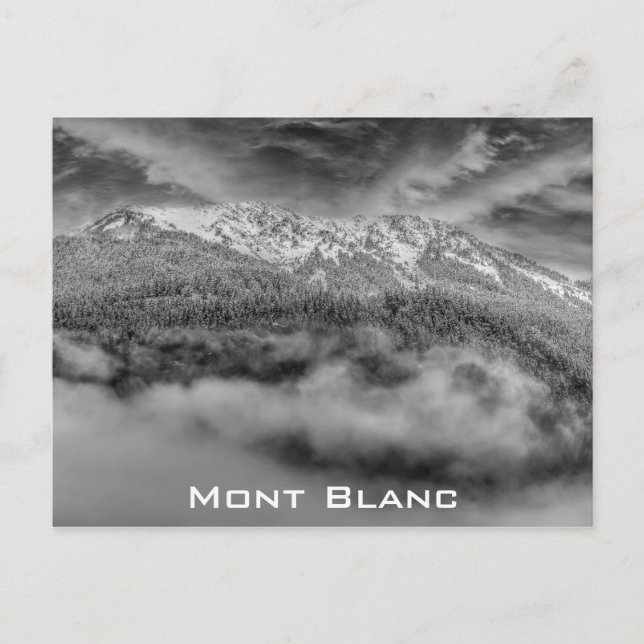 Mont Blanc Frankreich - Alpen Foto Postkarte (Vorderseite)