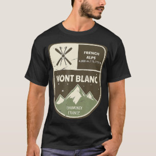 Mont Blanc Französische Alpen Chamonix Frankreich  T-Shirt