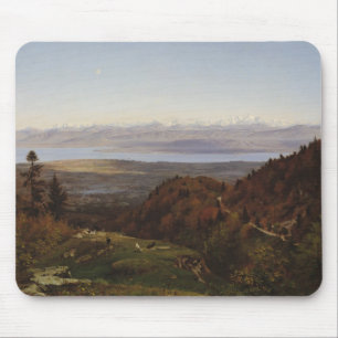Mont Blanc gesehen von Heiligem-Cergues, 1869 Mousepad