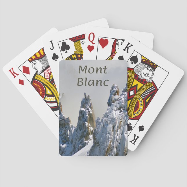 Mont Blanc Monte Bianco Spielkarten (Rückseite)