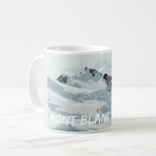 Mont Blanc Mountain Peak, Frankreich Kaffeetasse