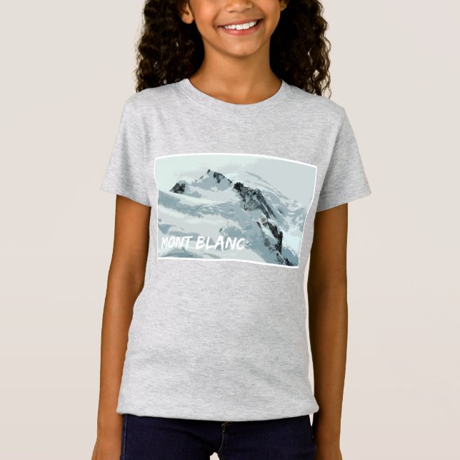 Mont Blanc Mountain Peak, Frankreich T-Shirt (Vorderseite)