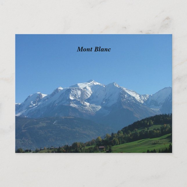 Mont Blanc Postkarte (Vorderseite)