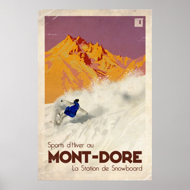 Mont Dore - Vintage Wirkung Poster (Vorne)