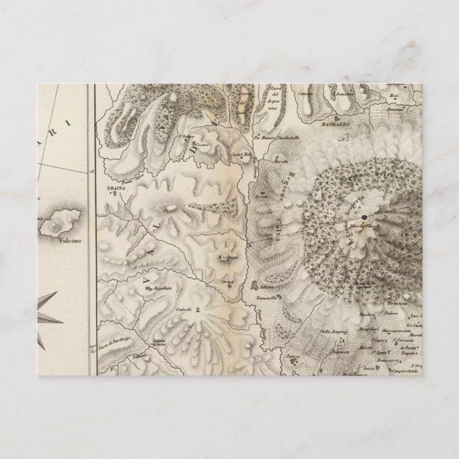 Mont Gibel, Ätna Postkarte (Vorderseite)