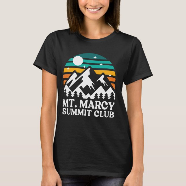 Mont Marcy Summit Club, Mt Marcy, Monte Marcy T-Shirt (Vorderseite)