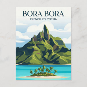 Mont Otemanu Französisch-Polynesien Postkarte