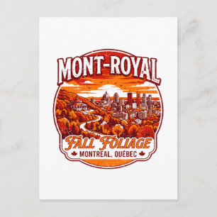 Mont Royal Herbstlaub Montreal Quebec Postkarte
