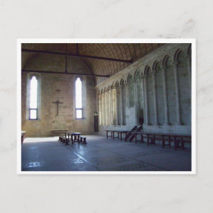 Mont Saint Michel Cathedral Postkarte