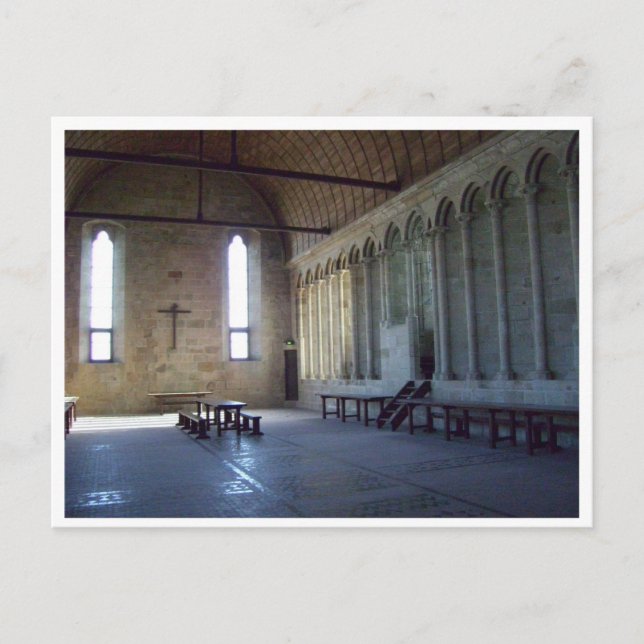 Mont Saint Michel Cathedral Postkarte (Vorderseite)