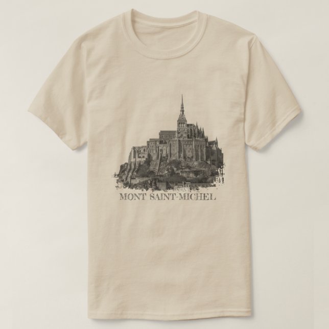 Mont Saint-Michel Distressed T-Shirt (Design vorne)