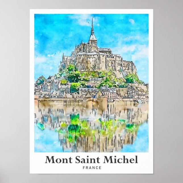 Mont Saint Michel Frankreich Besuchen Sie die Univ Poster (Vorne)
