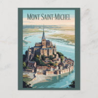 Mont-Saint-Michel Frankreich Illustration Reise Ku