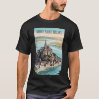 Mont-Saint-Michel Frankreich Illustration Reise Ku