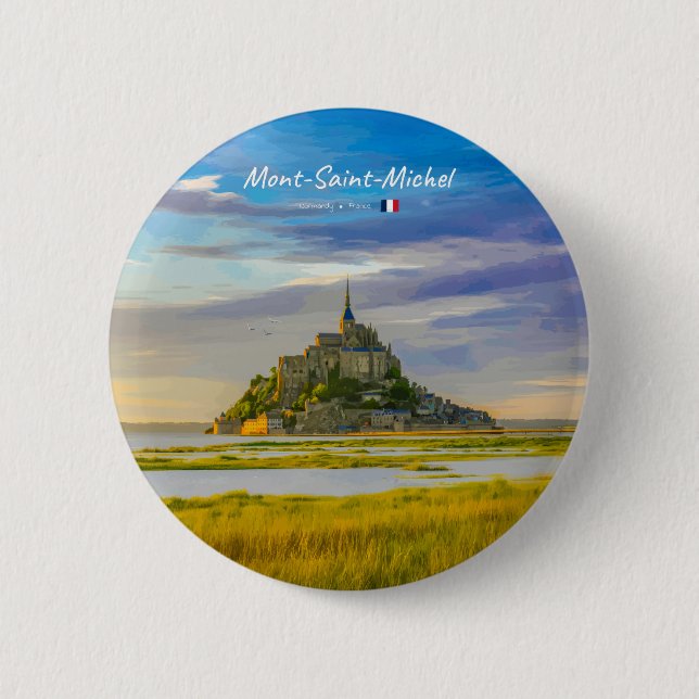 Mont-Saint-Michel, Frankreich - Mittelalterliche A Button (Vorderseite)