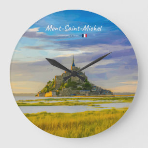 Mont-Saint-Michel, Frankreich - Mittelalterliche A Große Wanduhr