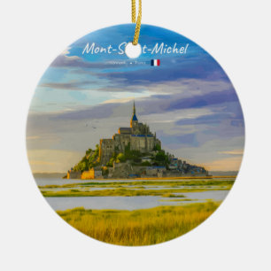 Mont-Saint-Michel, Frankreich - Mittelalterliche A Keramik Ornament