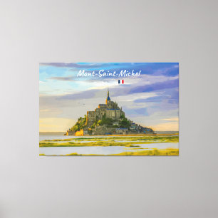Mont-Saint-Michel, Frankreich - Mittelalterliche A Leinwanddruck