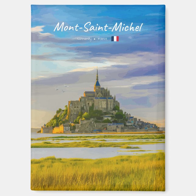 Mont-Saint-Michel, Frankreich - Mittelalterliche A Magnet (Vorderseite)
