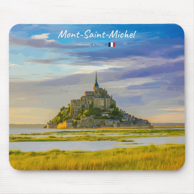 Mont-Saint-Michel, Frankreich - Mittelalterliche A Mousepad (Vorne)