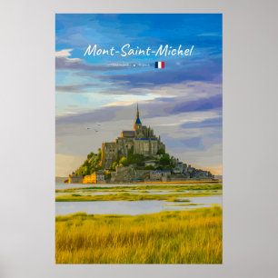 Mont-Saint-Michel, Frankreich - Mittelalterliche A Poster