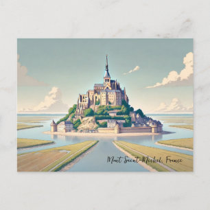 Mont Saint-Michel Frankreich Normandie Postkarte