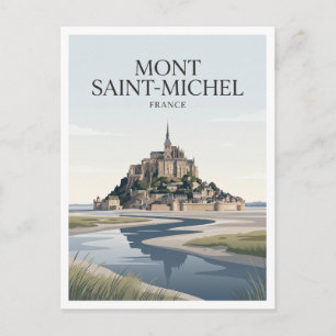 Mont Saint-Michel Frankreich Postkarte