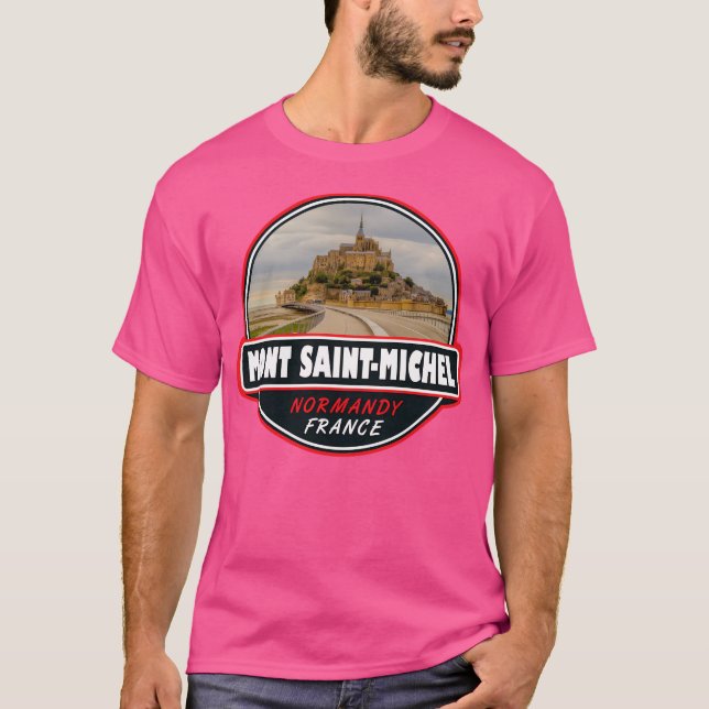 Mont Saint-Michel Frankreich Reisen T-Shirt (Vorderseite)
