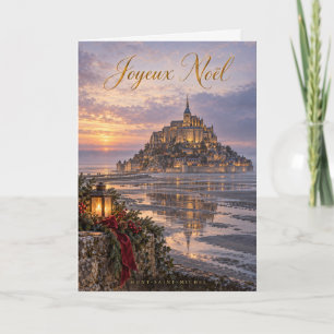 Mont-Saint-Michel Frohe Weihnachten
