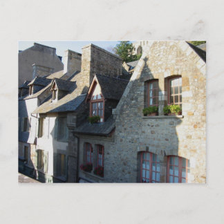 Mont-Saint-Michel. Häuser Postkarte
