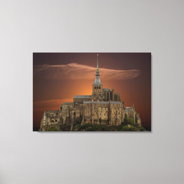 Mont-Saint-Michel Leinwanddruck (Vorderseite)