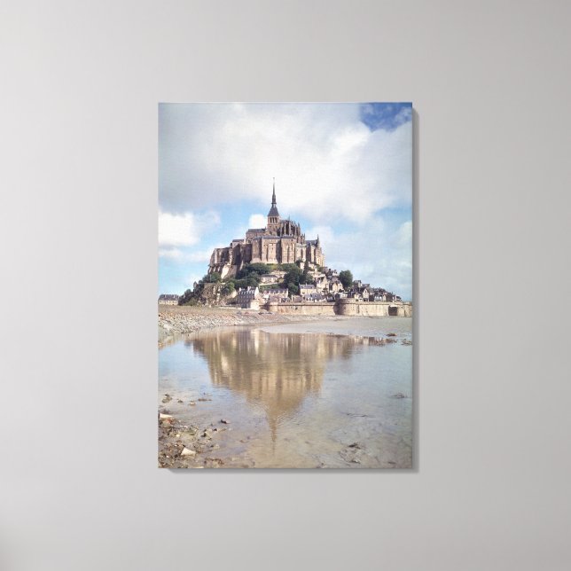 Mont Saint-Michel Leinwanddruck (Vorderseite)